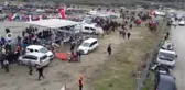 Pehlivan develer kozlarını Buharkent'te paylaştı