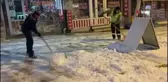Ardahan'da Belediye ekipleri karla mücadele ediyor
