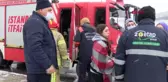 BAŞAKŞEHİR'DE KAR YAĞIŞI KAZAYI GETİRDİ; OTOMOBİL ŞARAMPOLE UÇTU