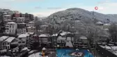 Beyaza bürünen Rumeli Kavağı'nda kartpostallık görüntüler
