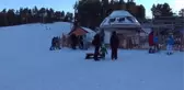 Cıbıltepe Kayak Merkezi'nde turizm sezonu meşaleli kayak gösterileriyle başladı