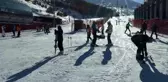 Palandöken'de hafta sonunda kayak heyecanı