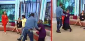 Fulya Öztürk'ün programında stüdyo karıştı! Başkasına kaçıp çocuk yapan kadın, eşi 