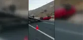 Otomobilin devrilmesi sonucu 3 kişi yaralandı