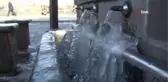 Şadırvanlar buzdan şelaleye döndü