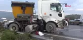 TIR, minibüs ve otomobile çarptı: 1 ölü, 3 ağır yaralı