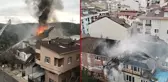 Eşiyle tartışan koca, ailesi içerideyken evini ateşe verdi