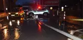 'KIRMIZI KOD' ALARMI VERİLEN ANTALYA'DA DERELER TAŞTI, YOL KAPANDI