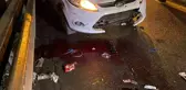 TEM Otoyolunda ticari taksi, sağ şeritte arıza yapan otomobile arkadan çarptı: 1'i ağır 2 yaralı