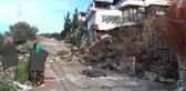 İstinat duvarı yıkıldı... 2 katlı bina tahliye edildi