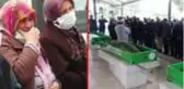 Bir annenin en zor anı! Hem kocasını hem 2 çocuğunu yan yana toprağa verdi