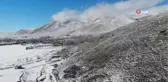 Kar ve buzun birleştiği beyaz kentte görsel şölen