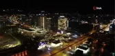 Bursa'da dev montaj... 130 tonluk dev kirişler böyle monte edildi