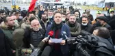 Tır şoförleri, Ambarlı Limanı'na girişte ücret alınmasını protesto etti