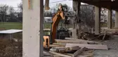 Kaçak işyeri inşaat aşamasında yıkıldı