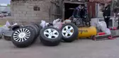 Oto aksesuarcısı değil, hırsızların evi
