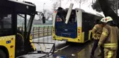 Sarıyer'de İETT otobüsleri çarpıştı: 3 yolcu yaralandı