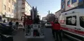 5 katlı binanın çatısından karşı binanın terasına düştü
