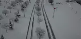 Kar yağışının ardından kartpostallık görüntüler oluştu