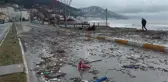 KASTAMONU - Dev dalgaların ulaşımı aksattığı Karadeniz sahil yolunda trafik normale döndü
