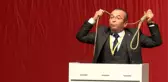 Yumrukların konuştuğu taksiciler kongresinde salon buz kesti! Başkan adayı kürsüden idam ipi attı