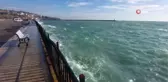 Tekirdağ'da lodos... Tekneler dans ediyor