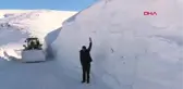 5 METRE KARDA, 1 KİLOMETRELİK YOLU 1,5 SAATTE AÇTILAR