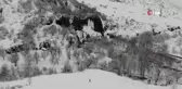 Beyaz gelinliğini giyen Girlevik Şelalesi ziyaretçilerine görsel şölen sunuyor