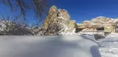 Kar, Kapadokya'ya çok yakıştı