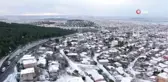 Kar yağışıyla oluşan kartpostallık görüntüler