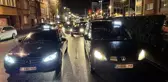 Brüksel'de taksicilerden Uber protestosu