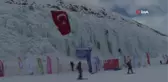 Buz duvarı Türkiye Buz Tırmanış Şampiyonasına ev sahipliği yaptı