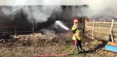 Çan'da 300 adet saman balyası yandı