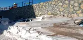 Darende'de araçlar karda kayboldu
