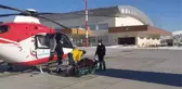 Hava ambulansı hamile kadın için havalandı
