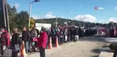 Denizliler karın keyfini Bağbaşı Yaylası'nda çıkarttı
