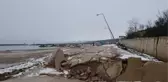 SİNOP'TA BALIKÇI BARINAĞINDA HEYELAN