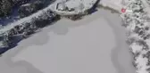 Kütahya'daki 'Saklıgöl' buz tuttu