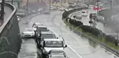 Son dakika gündem: OTOMOBİLİN TAKLA ATTIĞI KAZA KAMERADA