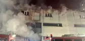 İstanbul'da iplik fabrikasında korkutan yangın