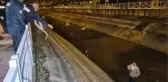 Bekçilerden kaçarak su kanalına girdi, yakalanacağını anlayınca intihar girişiminde bulundu