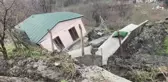 Ortahisar'da meydana gelen heyelanda bir ev yıkıldı