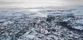 Türkiye'nin en yaşlı ilçesi Ağın'da kar manzarası
