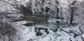 Suuçtu Tabiat Parkı buzlarla kaplandı