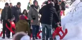Akyazı'da Uludağ'ı aratmayan görüntüler