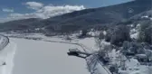 Ladik Gölü'nün yüzeyi buzla kaplandı