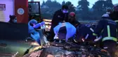 Son dakika... 1 kişinin öldüğü ve otomobilin hurdaya döndüğü kazada yaralıyı kurtarma seferberliği kamerada