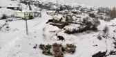 Çetin kış aylarında köyde yaşam mücadelesi