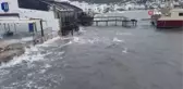 Bodrum'u fırtına vurdu... Milyon dolarlık yat denize gömüldü, bazı teknelerse karaya oturdu