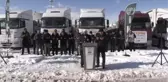 Suriye'ye 11 yardım tırı gönderildi
